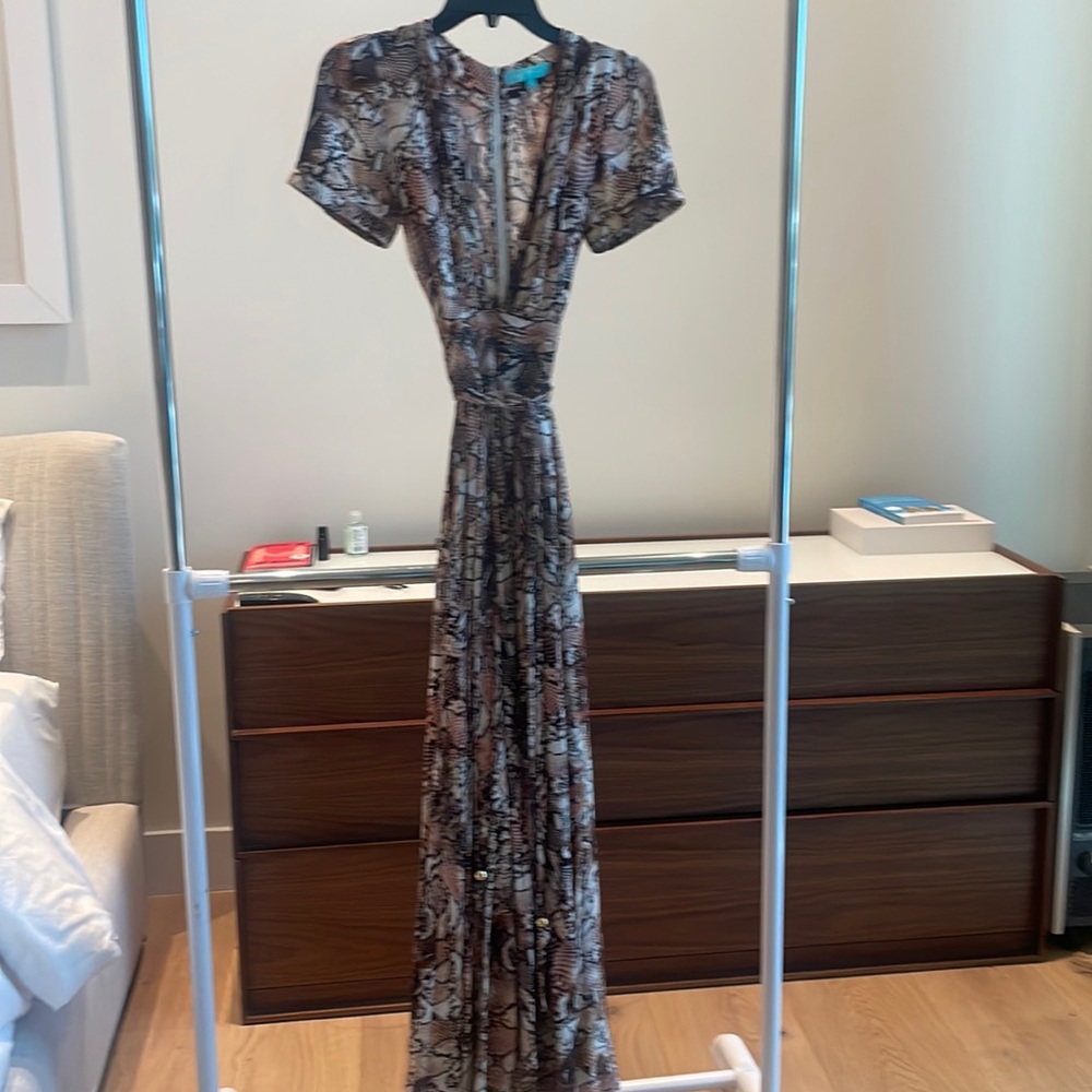 Melissa Odabash beautiful snake print maxi dress.